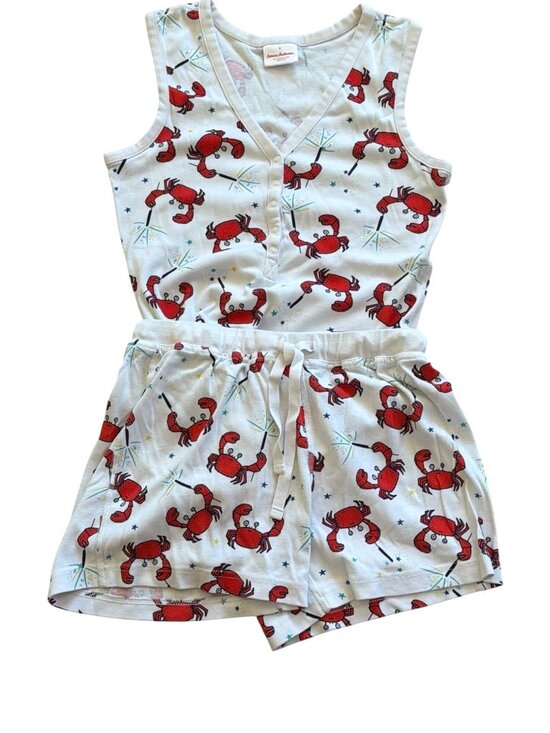 Hanna Andersson Other - Hanna Andersson organic cotton pajama set Small Lobster Coastal Rare